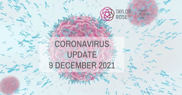 Coronavirus Update 9th December 2021
