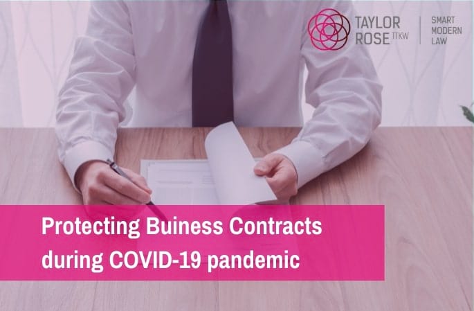 Coronavirus (COVID-19) - FAQ's About Business Contracts