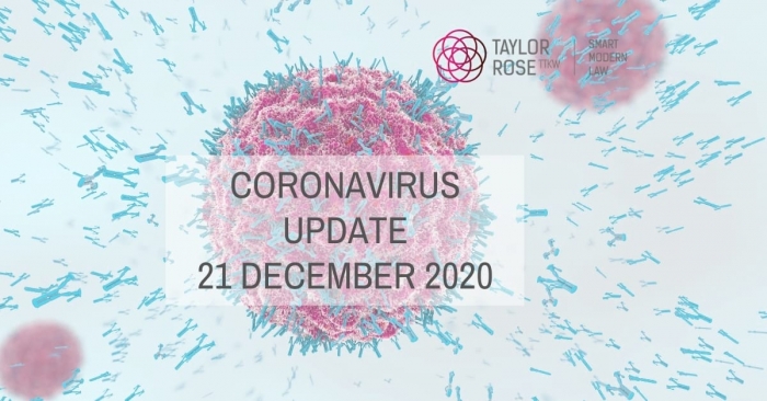 Coronavirus Update: 21st December 2020