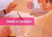 What are deeds of variation?