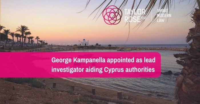 George Kampanella appointed as lead investigator by the Independent Authority Against Corruption (Cyprus)