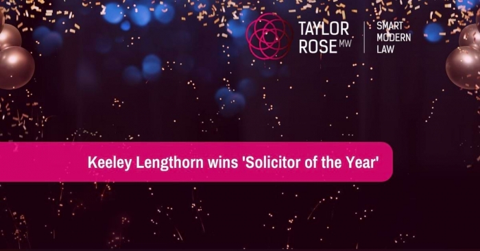 Keeley Lengthorn Wins Solicitor of the Year!