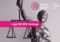 Taylor Rose MW commended in The Legal 500 2024
