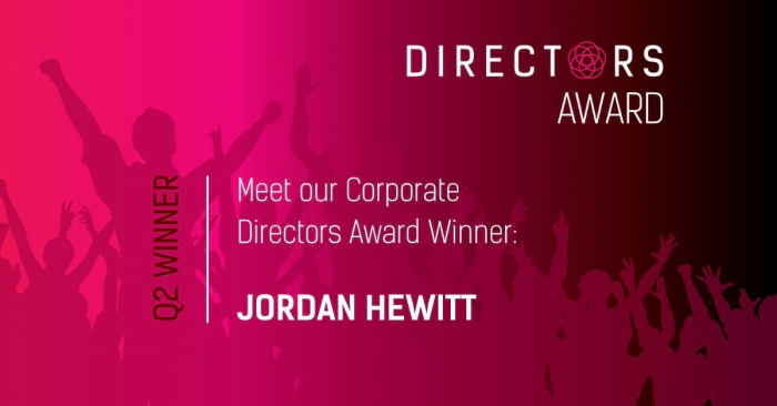 Corporate Q2 2023 Director's Award Winner - Jordan Hewitt