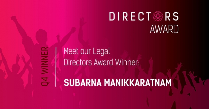 Legal Q4 2023 Director's Award - Subarna Manikkaratnam