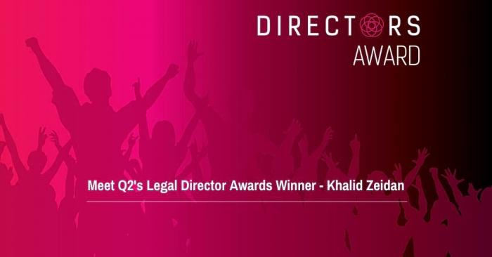Legal Q2 Director's Award Winner - Khalid Zeidan