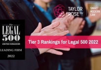 Taylor Rose MW praised in The Legal 500 2022