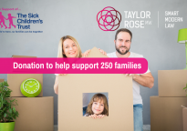 Taylor Rose MW donates £10K to The Sick Children’s Trust