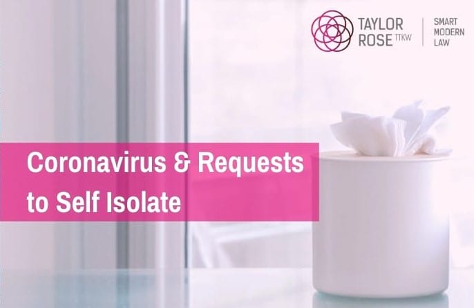 What should employers do about Coronavirus and requests to “self isolate”